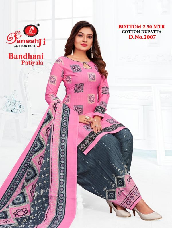 Ganeshji Bandhani Patiyala Vol-2 Cotton Dress Material